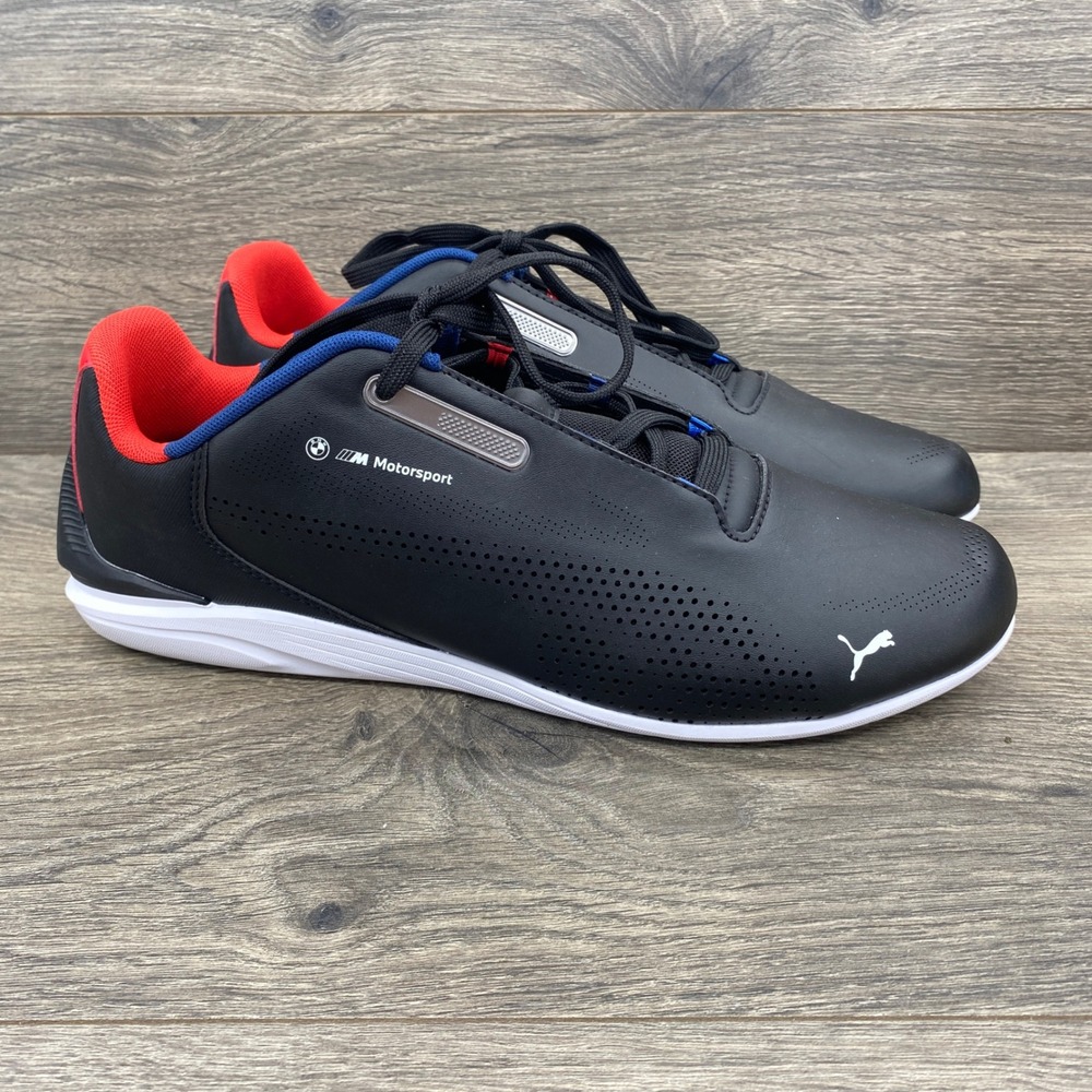 Puma BMW M Motorsport Neo Cat Shoes Mens 12 Black Red Blue Racing Sneakers